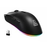 The G-Lab Kult Silicium gamingmuis, draadloos, RGB, 12000 DPI