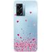 Oppo Bedrukt siliconen hoesje compatibel met Oppo A77 5G, Oppo A57 4G, Oppo A57 5G Confettis de coeurs rose