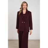 NUKUS oversized blazer - aubergine