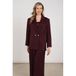 NUKUS oversized blazer - aubergine