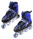 Patins à roulettes réglables pour enfants - Noir/Rouge/Bleu
