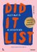 Lannoo Did it list: maak je reverse bucketlist