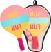 Bol Beach Ball Set en bois – 2 raquettes et 2 balles en design d'été – jeu de plage pour enfants et adultes – set de jeu extérieur dans un sac pratique – 40 x 245 cm