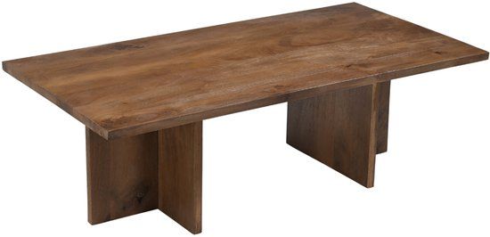DÉJA Living Salontafel Lohja - Rechthoek Donkerbruin Hout - 120x60x38cm