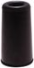 Merkloos Deurbuffer - zwart - deurstopper - rubber - 75 x 40 mm - deurstop