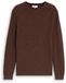 Tom Tailor 1053187 gebreide trui voor heren met ronde hals, 41026 - Mouline Camel Navy, L