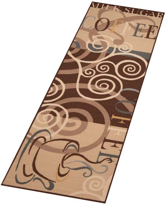 Zala Living Design Keukenloper Coffee Ornament 103491 67x180 cm Bruin & Beige