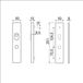 Ami Veiligheidslangschild SKG - deurdikte 55/60 mm - KT 72 Omkeer - 251 x 50 mm - F1