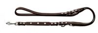 Hunter Trainingsriem Nappa Leer Bruin/Zwart 200x1 cm