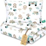 Totsy baby ASE Spolka Akcyjna Kinder dekbed zonder hoes 90x120 cm - Katoenen baby deken en kussen set kinderdeken 90 x 120 en kussen 60 x 40 - Dekbedden kinderdekbed voor babybed Oeko-Tex Afrika