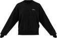 adidas Mujer Seasonal Essentials Colorpop Sweatshirt with Embroidered Graphic, black/off white, S