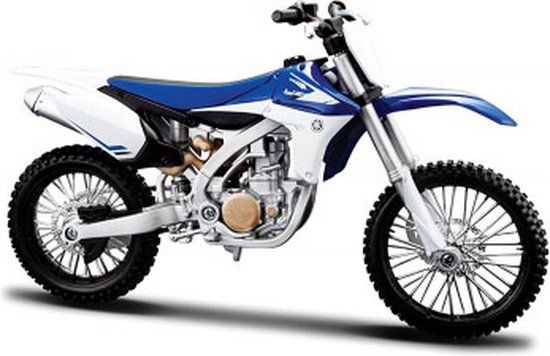 Maisto Bauer Spielwaren Maisto Yamaha YZ450F - Origineel motormodel 1:12, blauw (5-13021)