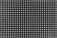 vidaXL Tapis en caoutchouc 16 mm 80x120 cm Noir