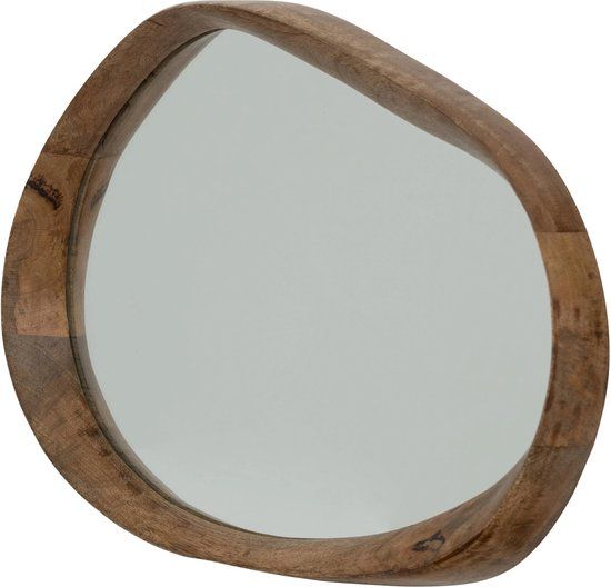 Urban Nature Culture Shizu M Oval Wall Mirror - 41.3 x 5 x 43 cm - Brown