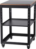 VEVOR Machinestandaard Vandiktebank 70,3 × 60,3 × 90 cm Basisframe Dikteschaafmachine Staal & MDF Max. Draagvermogen 45 kg Machinetafel in Hoogte Verstelbaar Compatibel met de Meeste Schaafmachines Zagen