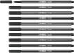 STABILO - Premium viltstift - Pen 68-10 Stuks - Zwart