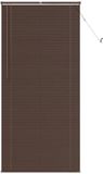 vidaXL Venetiaanse jaloezie Donkerbruin met Patroon 213 x 70 cm 25 mm