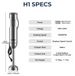 StarTech Stabmixer set - 4-in-1 staafmixer - 1200W vermogen - Traploos instelbare snelheid - RVS mengstaaf - 700 ml beker en 500 ml hakmolen - Lichtgrijs