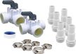 UBBINK Universal bypass set, suitable for heat pumps, heating systems, electrolyzers, PVC, with 3 adapters of 32-38 mm