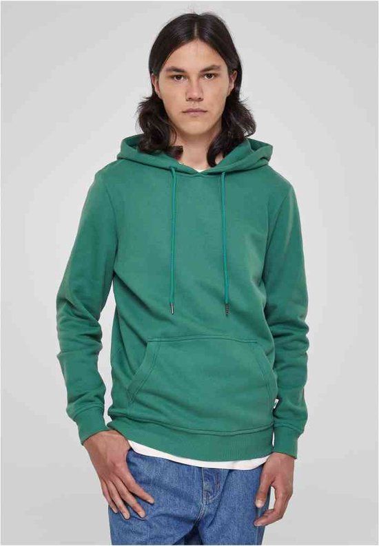 Urban Classics Organic Basic Hoodie - Groen - Maat L - Heren