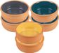 Urban Living Tapas/sauzen/hapjes serveer schaaltjes set - 6x stuks - terracotta - 12 x 4 cm p/st