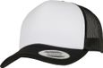 Flexfit YP Classics Casquette trucker en mousse à visière courbée - Blanc/Noir