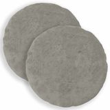 vidaXL - Kussensloop - 2 stuks - HEERLEN - Lichtgrijs - Ø 40 cm - Nep Konijnenbont