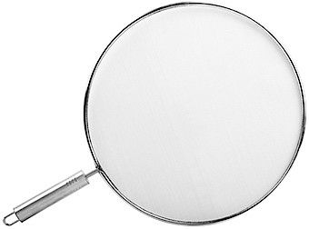 Fackelmann 40478 Spatdeksel, spatdeksel voor koken tegen olie, Roestvrij staal, 29 x 43 cm