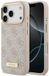 Guess 4G Logo Plaat Voor iPhone 17 Pro Magsafe Case Met Luxe Logo Zwart