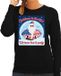 Bellatio Decorations Shoppartners Bv Foute Amerika Kersttrui / sweater - Christmas in USA we know how to party - Zwart - Dames - Maat M