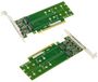 KALEA-INFORMATIQUE PCIe Gen 5.0 x16-controllerkaart voor 4 dubbelzijdige M.2 NVMe M Key SSD's