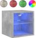 vidaXL Tv-wandmeubel met LED-verlichting 30x28,5x30 cm betongrijs