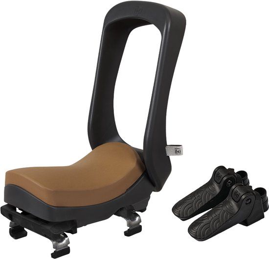 Urban Iki Junior Fietszitje - Bincho Black / Kurumi Brown