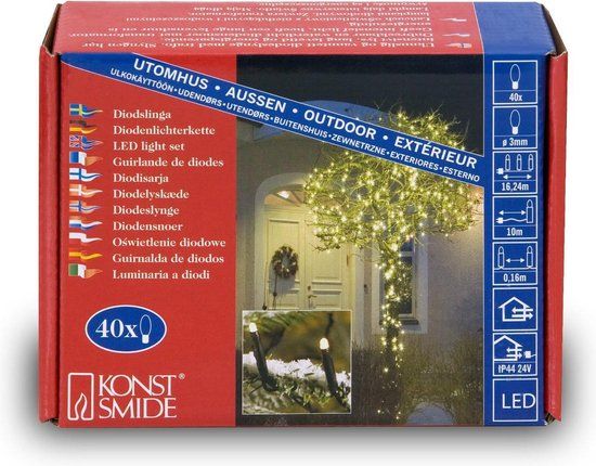 Konstsmide Micro LED Light Set - Warm White - 40 LEDs