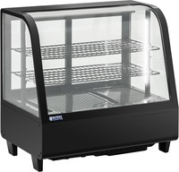 Royal Catering Koelvitrine - 100 L - - 3 niveaus - zwart