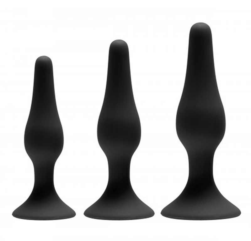 GreyGasms Siliconen anaal trainer set - 3 stuks