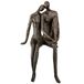 Casablanca Decoratieve sculptuur van kunsthars, liefdespaar, met hanger, brons, hoogte: 35 cm