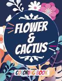Flower & Cactus Coloring Book