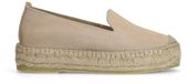Sacha - Dames - Beige suède espadrilles - Maat 39