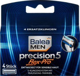 Isana Balea Men Precision5 Flex-Pro scheermesjes, 1 verpakking met 4 stuks