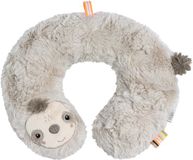 Fehn Neksteun Luiaard – Nekkussen met dierenapplicatie – Ergonomische vorm van het nekkussen ondersteunt, ontlast en biedt een veilige grip in de auto, babyzitje of kinderwagen