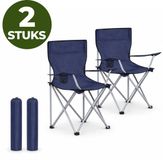 ACAZA Campingstoelen Set van 2 - Blauw