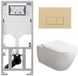 Villeroy & Boch Subway 2.0 DirectFlush CeramicPlus toiletset slimseat zitting - met Geberit reservoir en bedieningsplaat - met rechthoekige knoppen - wit