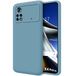Zachte Xiaomi Poco X4 Pro 5G Zachte vloeibare siliconen beschermhoes, blauw