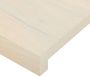 vidaXL - Raamprofielen - 2 stuks - Wit - 70 x 30 x 2 cm - Massief Eikenhout