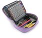Ibenzoa® Grande trousse à crayons avec poignée et porte-stylos - Convient pour les fournitures scolaires