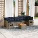 Maison Exclusive - Ensemble de jardin 8 pièces, avec coussins, gris, en polyrotin