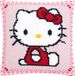 Vervaco Hello Kitty Kruissteekkussen Kit