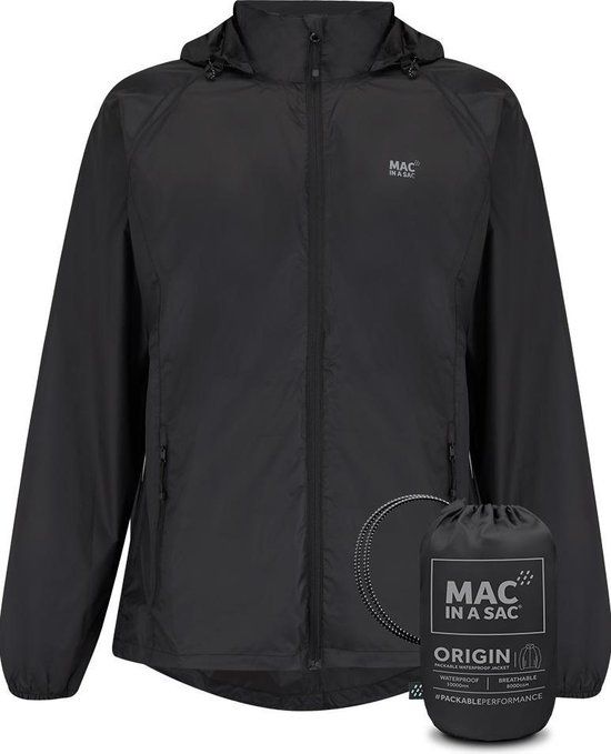 Mac in a Sac Origin 2 Regenjas Unisex - Zwart - Maat L
