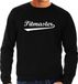 Bellatio Decorations Pitmaster Zwart Katoen Sweater Heren Maat S